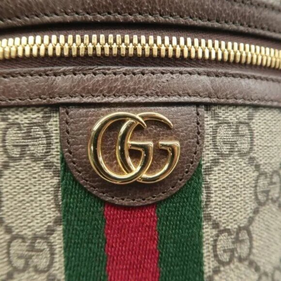 100% Authentic GUCCI Ophidia Brown GG Canvas Vanity case 1150-09324 - Picture 8 of 12
